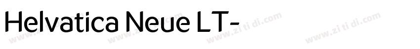 Helvatica Neue LT字体转换